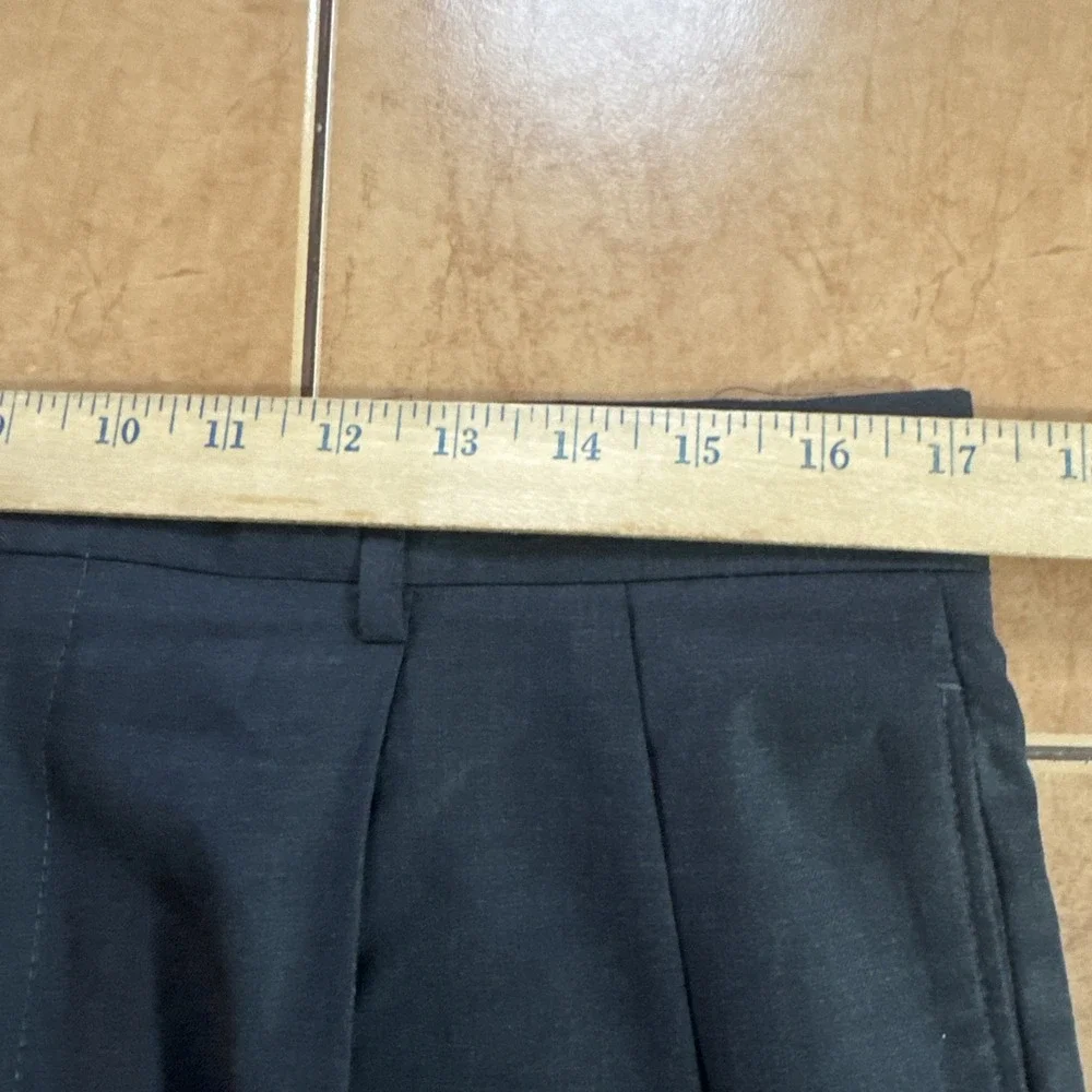 Jos A Bank Signature Gold 2 Piece Dark Gray 100% Wool Suit 40L Pants 34 x 31